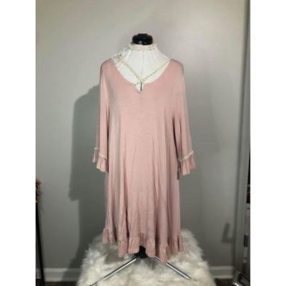 Medium Jodifl Womens Long Bell Sleeves Dress 21”=pit-pit 36”=length C3747